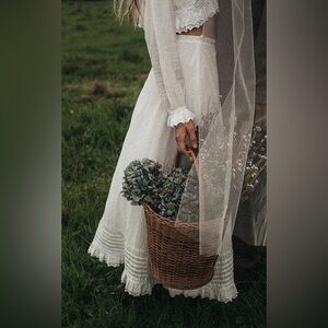 The Silk Co. White Skirt